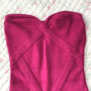 Magenta mini dress